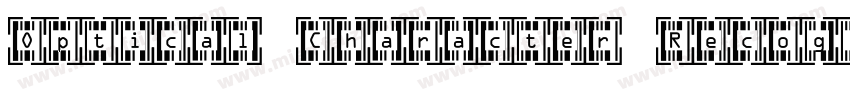 Optical Character Recognition Font字体转换